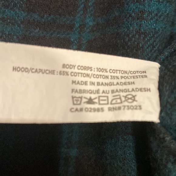 North western MFG co. Boys soft flannel plaid hoodie - Picture 5 of 8